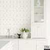 Intersection Turquoise Geometric Wallpaper
