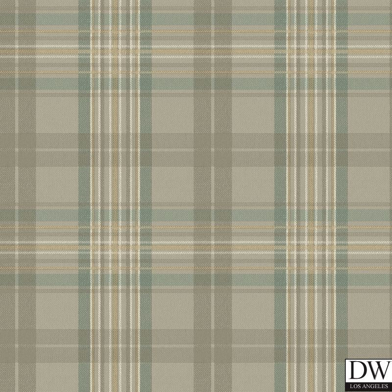 Austin Grey Plaid Wallpaper