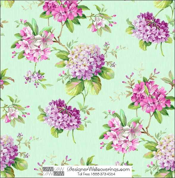 Ellingdale Damask Flower Blossoms Wallcovering