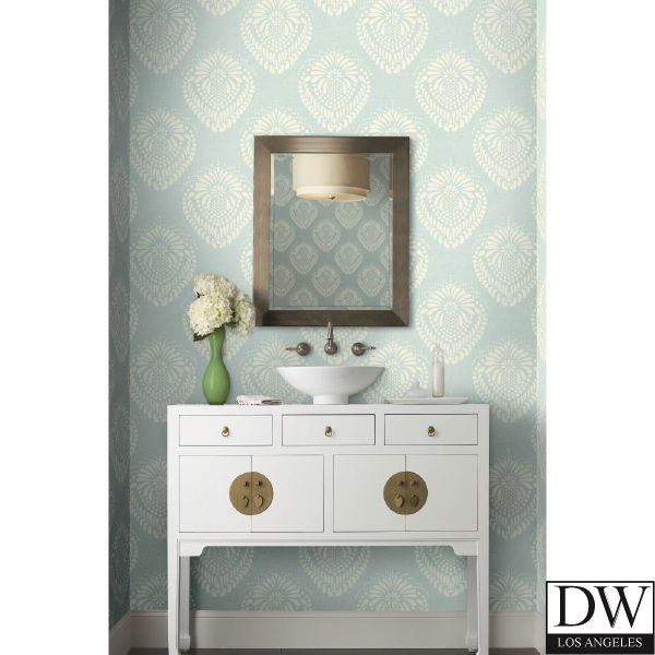 Designer Damask Room Setting Photo by Ronald Redding