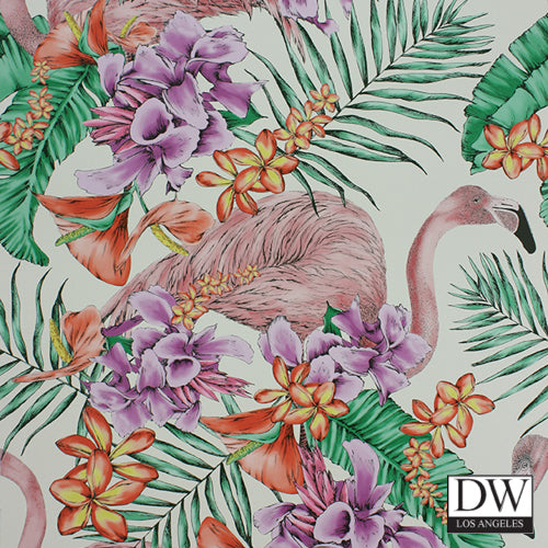 Exotica Flamingo Wallpaper