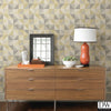 Puzzle Yellow Geometric Wallpaper