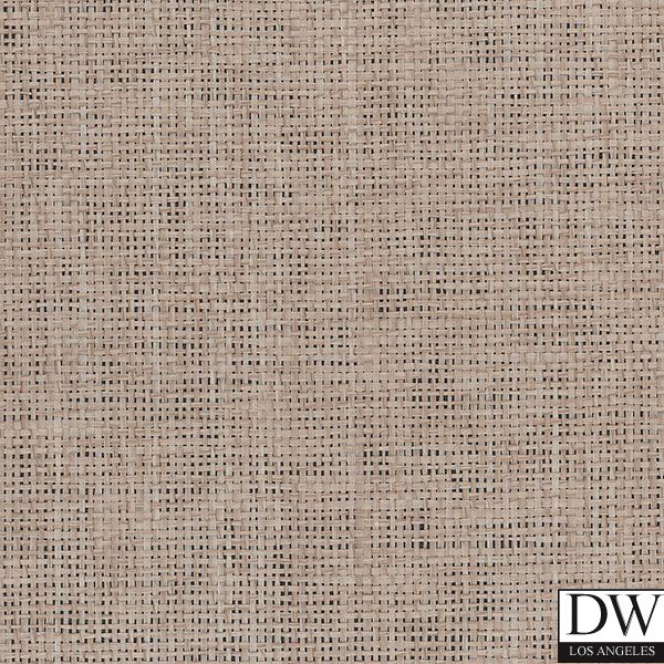 Bellagia Paperweave Grasscloth Basketweave Natural on Black | Phillipe Romano