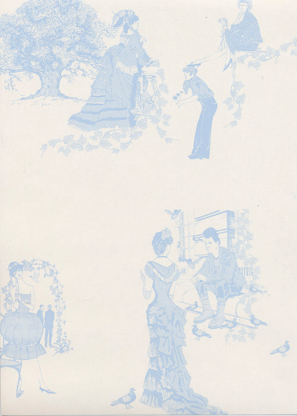 Promenade - City Toile de Joi -Wedgewood Blue | British Walls