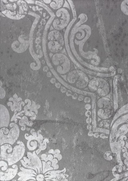 Aged Patina Glass Beaded Damask Twigs