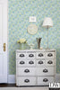 Elsie Sky Blue Floral Wallpaper