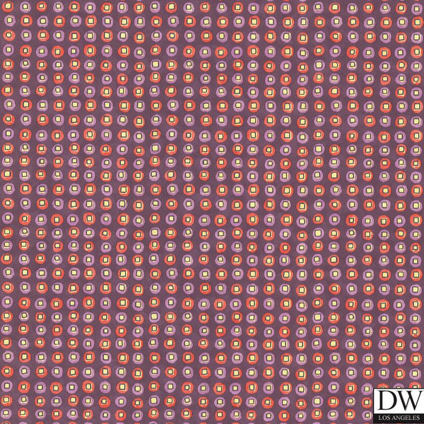 Mosaico Eggplant Geometric Tile Wallcovering