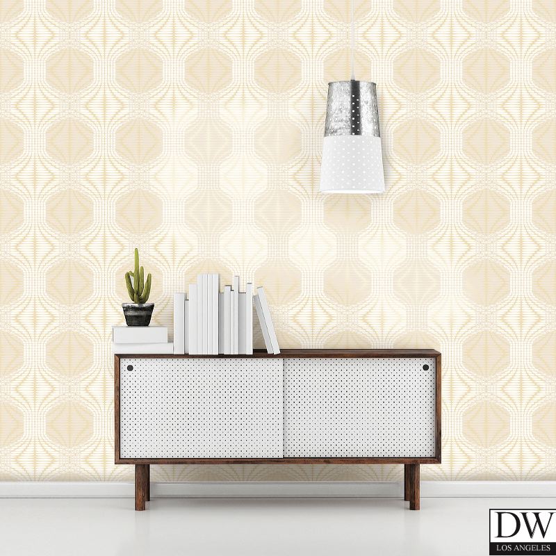 Optic Gold Geometric Wallpaper