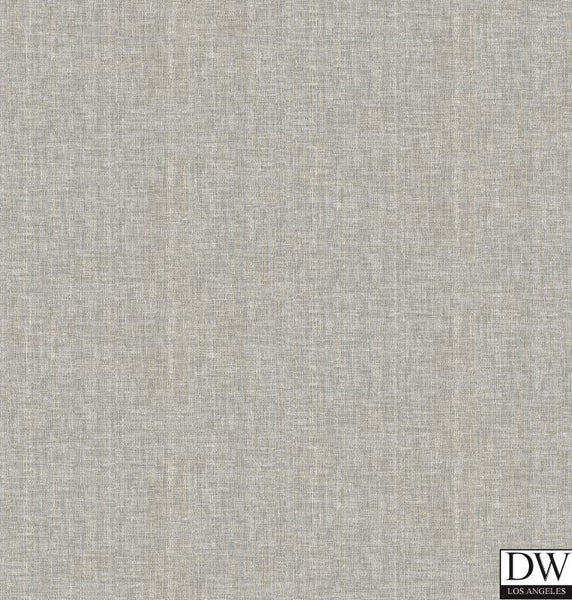 Oasis Grey Linen Wallpaper