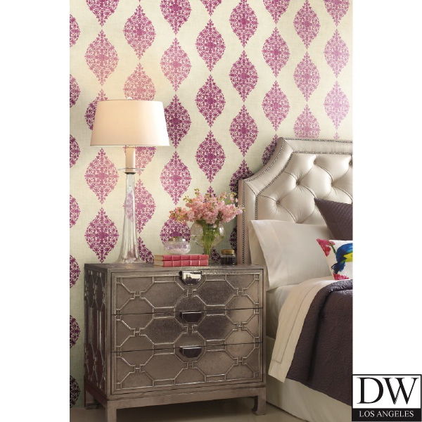 Designer Damask Room Setting Photo by Ronald Redding