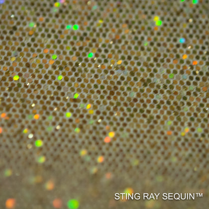 Sting Ray Sequin - Vintage Gold | Glitter Walls