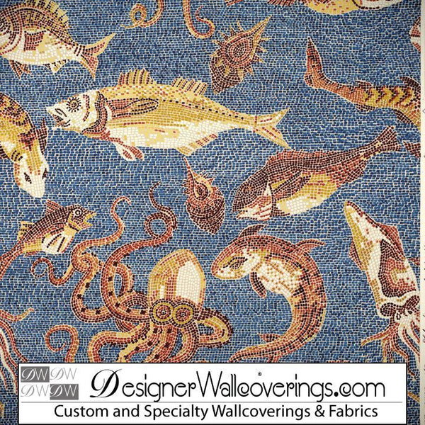 Under the Sea Wallpaper - Mosaic Tile Effect
