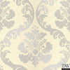 Delilah Cream Tulip Damask Wallpaper
