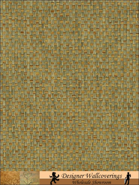Laila Basketweave Grasscloth Wallpaper | Phillipe Romano