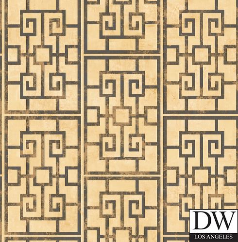 Oshima Faux Finish Greek Key Wallpaper
