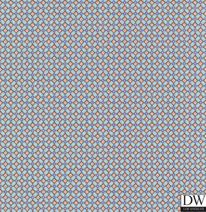 Eebe Charcoal Floral Geometric Wallcovering
