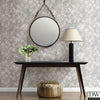 Mercury Glass Silver Distressed Metallic Wallpaper