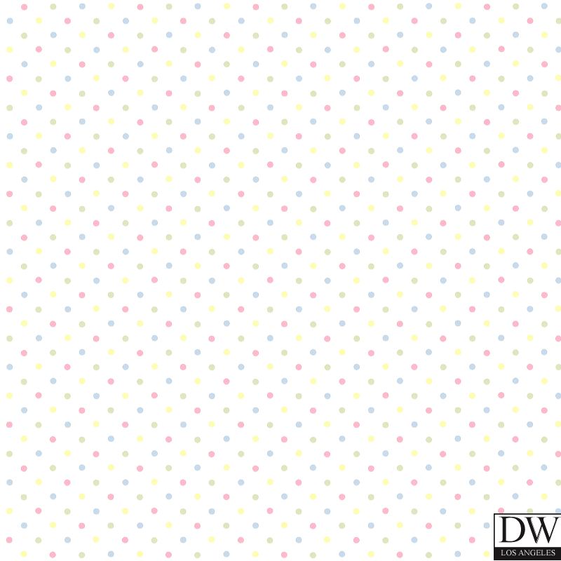 Lilli Pink Happy Dots Wallpaper
