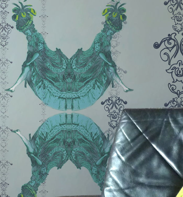 Magdalena Blue Architectural Wallcovering