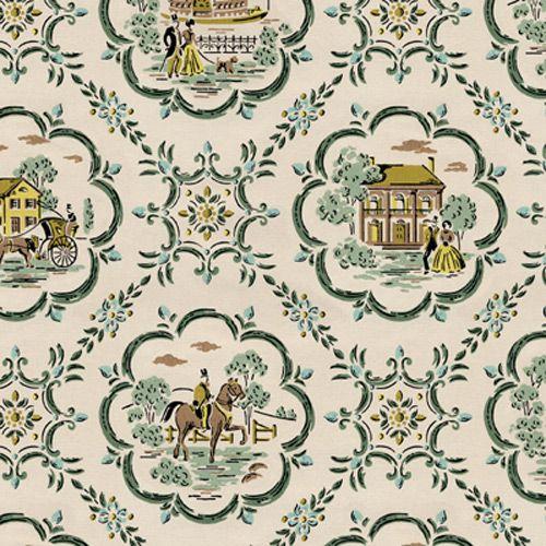 1800's Colonial Scene on Demand Wall Paper