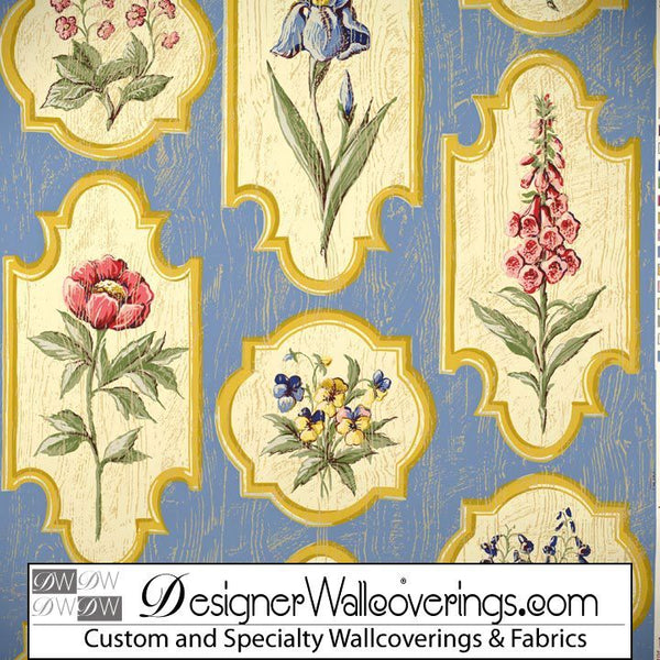 London Flower Wallpaper