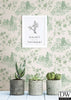 Laure Green Toile Wallpaper
