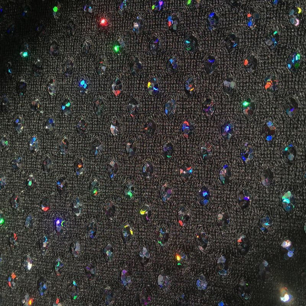 Hollywood Sequin - Black | Glitter Walls