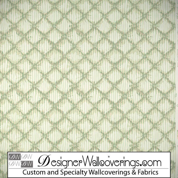Tufted Trellis Lattice Wallpaper