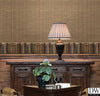 Kent Red Faux Grasscloth Wallpaper