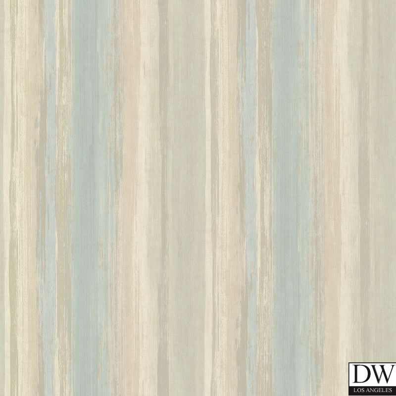 Sebago Aqua Dry Brush Stripe Wallpaper