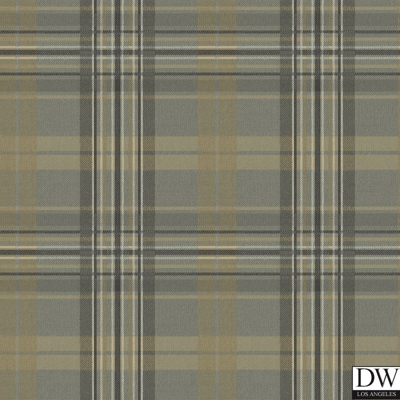 Austin Charcoal Plaid Wallpaper