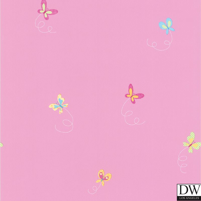Flutter-By Pink Butterflies Wallpaper