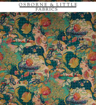 Osborne & Little Fabrics #F7406-016 at Designer Wallcoverings - Your online resource since 2007