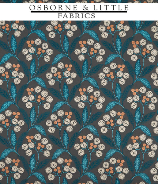 Osborne & Little Fabrics #F7407-026 at Designer Wallcoverings - Your online resource since 2007