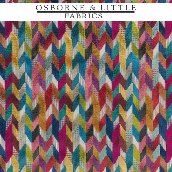 Osborne & Little Fabrics #F7420-036 at Designer Wallcoverings - Your online resource since 2007