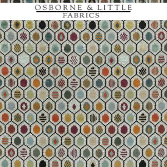 Osborne & Little Fabrics #F7423-014 at Designer Wallcoverings - Your online resource since 2007