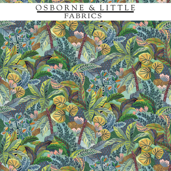 Osborne & Little Fabrics #F7446-01 at Designer Wallcoverings - Your online resource since 2007