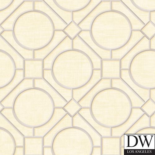 Rebun Island Lattice Trellis Wallpaper