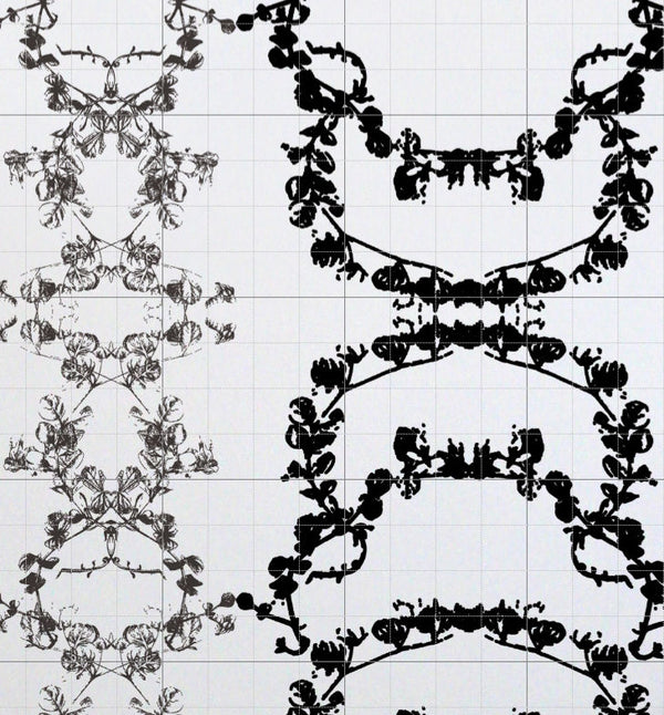 Baroquette - Black White Architectural Wallcovering
