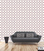 Origin Burgundy Quatrefoil Wallpaper