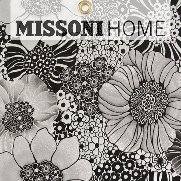 Missoni Home Anemones Wallpaper - Black/Silver