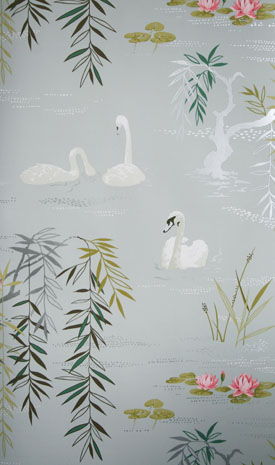 Swan River - A Lake Scenic Wallcovering - 101