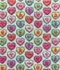 Heart Candy Glitter Wallpaper - Multi On White | Glitter Walls