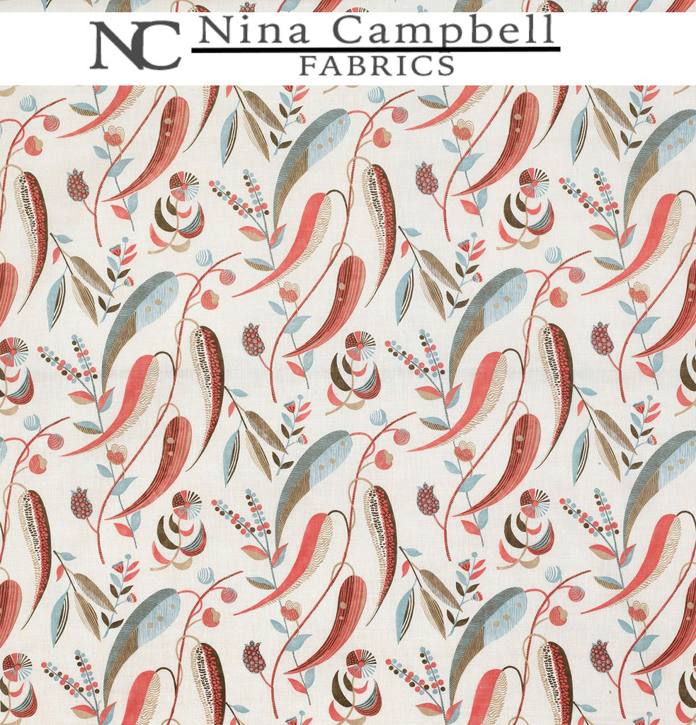 Nina Campbell Fabrics #NCF4334-01 at Designer Wallcoverings - Your online resource since 2007