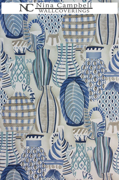 Nina Campbell Wallpaper #NCW4300-04 at Designer Wallcoverings - Your online resource since 2007