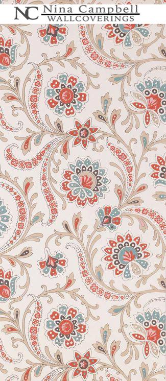 Nina Campbell Wallpaper #NCW4351-01 at Designer Wallcoverings - Your online resource since 2007