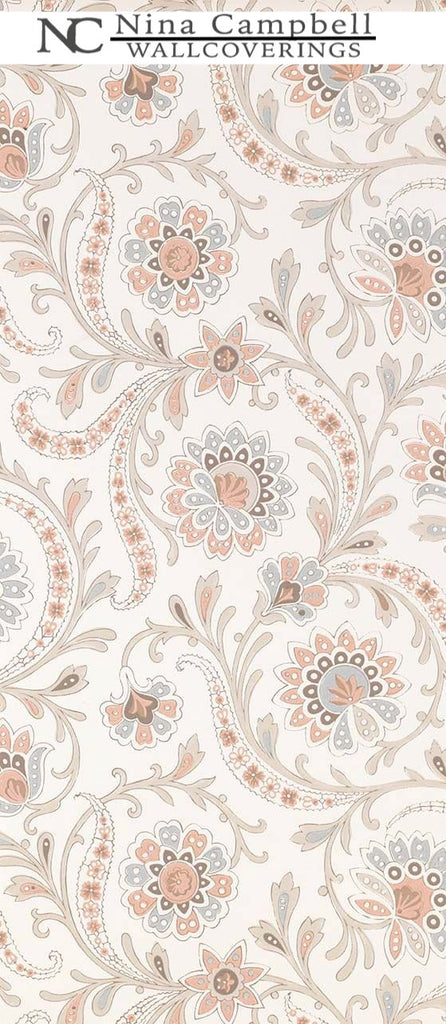 Nina Campbell Wallpaper #NCW4351-02 at Designer Wallcoverings - Your online resource since 2007