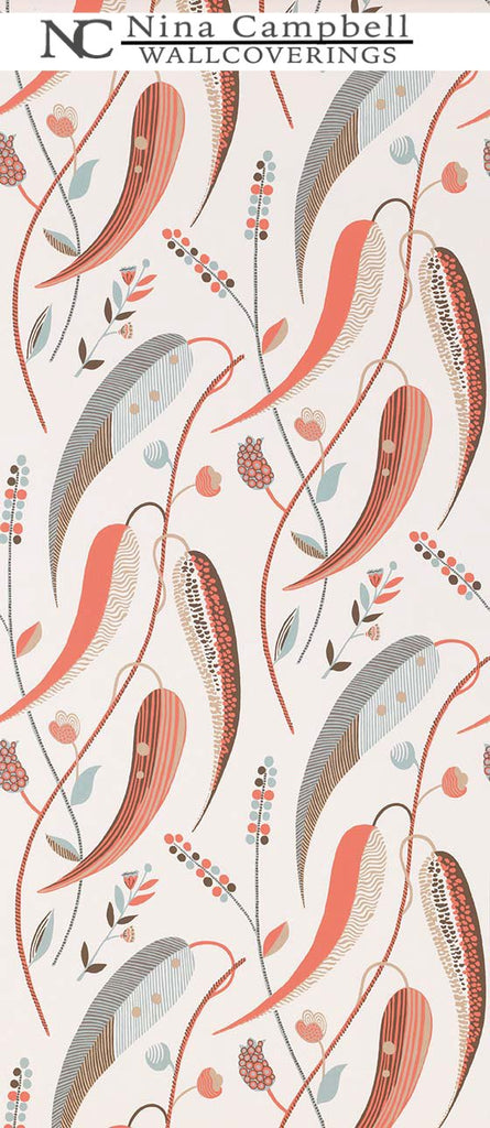 Nina Campbell Wallpaper #NCW4353-01 at Designer Wallcoverings - Your online resource since 2007