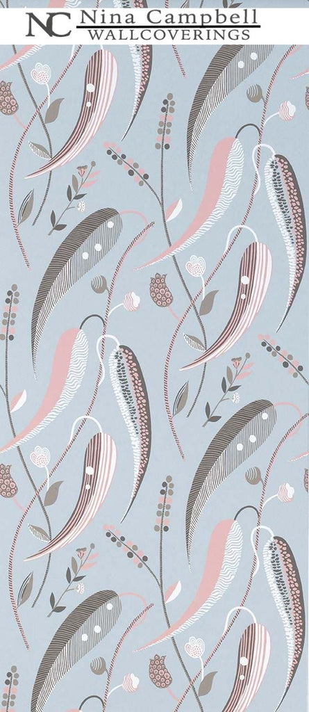 Nina Campbell Wallpaper #NCW4353-02 at Designer Wallcoverings - Your online resource since 2007