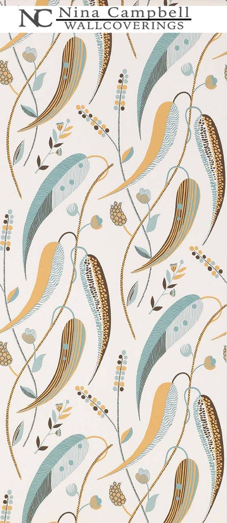 Nina Campbell Wallpaper #NCW4353-03 at Designer Wallcoverings - Your online resource since 2007
